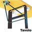 Immagine di gambe sagra pieghevoli tavolo h 75 l 45 verde set 1 tavolo-pesante                                                                                           