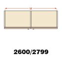 Immagine di guarniture compl. slider l70 std 2600/2799 set 2 ante c/binari 2599                                                                                           