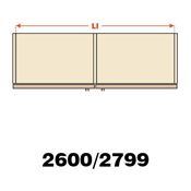 Immagine di guarniture compl. slider l70 std 2600/2799 set 2 ante c/binari 2599                                                                                           