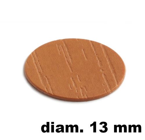 Immagine di tappi adesivi abs diam. mm. 13 acero  277plr2 foglio 20 tappi                                                                                           