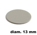 Immagine di tappi adesivi abs diam. mm. 13 alluminio 93336 foglio 20 tappi                                                                                           