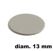 Immagine di tappi adesivi abs diam. mm. 13 alluminio 93336 foglio 20 tappi                                                                                           