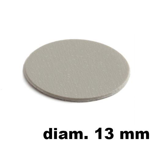 Immagine di tappi adesivi abs diam. mm. 13 alluminio 93336 foglio 20 tappi                                                                                           