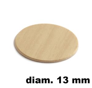 Immagine di tappi adesivi abs diam. mm. 13 betulla  258 foglio 20 tappi                                                                                           