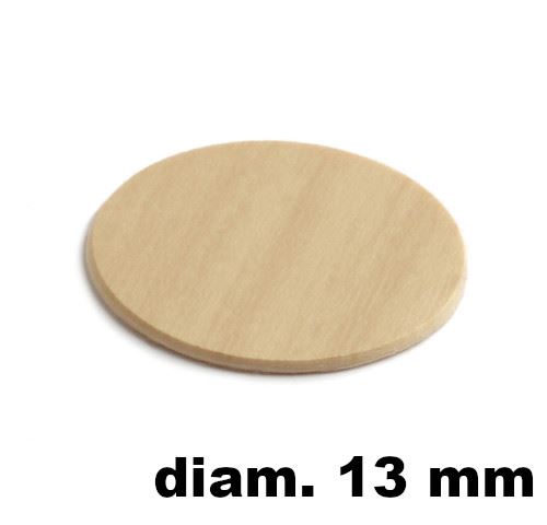 Immagine di tappi adesivi abs diam. mm. 13 betulla  258 foglio 20 tappi                                                                                           