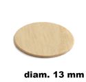 Immagine di tappi adesivi abs diam. mm. 13 betulla 3116 foglio 20 tappi                                                                                           