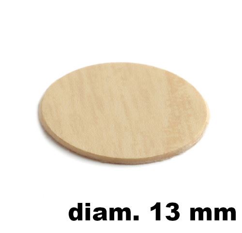 Immagine di tappi adesivi abs diam. mm. 13 betulla 3116 foglio 20 tappi                                                                                           