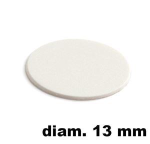 Immagine di tappi adesivi abs diam. mm. 13 bianco 13744v foglio 20 tappi                                                                                           