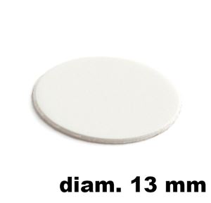 Immagine di tappi adesivi abs diam. mm. 13 bianco 13982 foglio 20 tappi                                                                                           