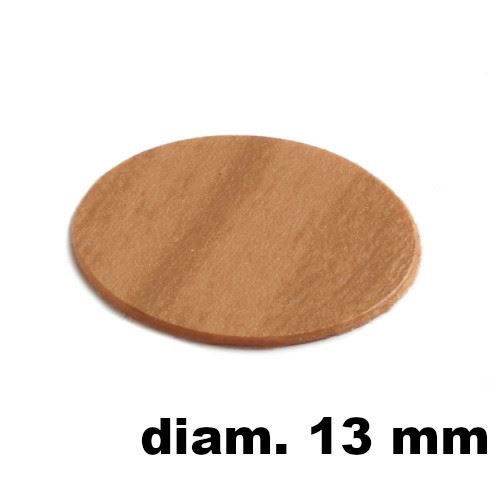 Immagine di tappi adesivi abs diam. mm. 13 ciliegio 9030 foglio 20 tappi                                                                                           