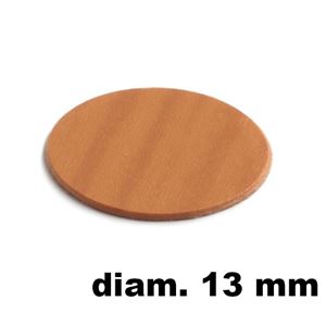 Immagine di tappi adesivi abs diam. mm. 13 ciliegio 9117 foglio 20 tappi                                                                                           