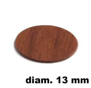 Immagine di tappi adesivi abs diam. mm. 13 ciliegio 9118 foglio 20 tappi                                                                                           