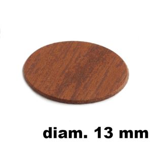 Immagine di tappi adesivi abs diam. mm. 13 ciliegio 9154 foglio 20 tappi                                                                                           
