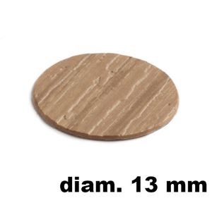 Immagine di tappi adesivi abs diam. mm. 13 ciliegio 9161 foglio 20 tappi                                                                                           