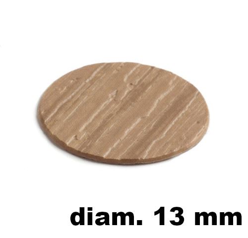 Immagine di tappi adesivi abs diam. mm. 13 ciliegio 9161 foglio 20 tappi                                                                                           