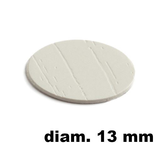 Immagine di tappi adesivi abs diam. mm. 13 grigio 93562plr2 foglio 20 tappi                                                                                           