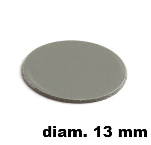 Immagine di tappi adesivi abs diam. mm. 13 grigio 93873 foglio 20 tappi                                                                                           