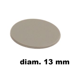 Immagine di tappi adesivi abs diam. mm. 13 grigio 94121 foglio 20 tappi                                                                                           