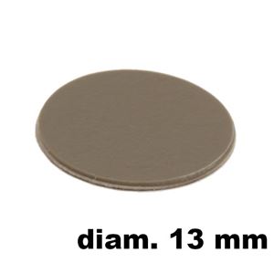 Immagine di tappi adesivi abs diam. mm. 13 grigio 94183 foglio 20 tappi                                                                                           