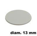 Immagine di tappi adesivi abs diam. mm. 13 grigio 94191 foglio 20 tappi                                                                                           