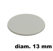Immagine di tappi adesivi abs diam. mm. 13 grigio 94191 foglio 20 tappi                                                                                           