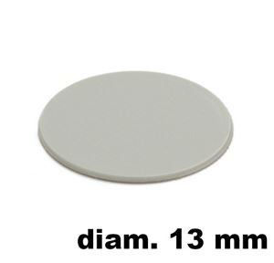Immagine di tappi adesivi abs diam. mm. 13 grigio 94191 foglio 20 tappi                                                                                           