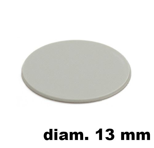 Immagine di tappi adesivi abs diam. mm. 13 grigio 94191 foglio 20 tappi                                                                                           