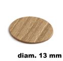 Immagine di tappi adesivi abs diam. mm. 13 larice  6905 foglio 20 tappi                                                                                           