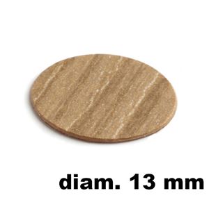 Immagine di tappi adesivi abs diam. mm. 13 larice  6905 foglio 20 tappi                                                                                           