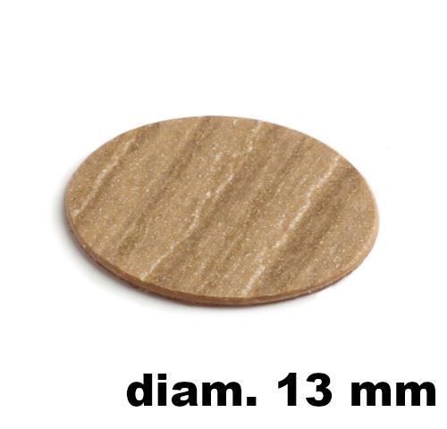 Immagine di tappi adesivi abs diam. mm. 13 larice  6905 foglio 20 tappi                                                                                           