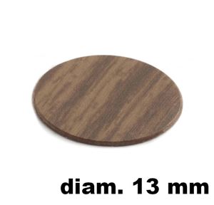 Immagine di tappi adesivi abs diam. mm. 13 larice  9136 foglio 20 tappi                                                                                           