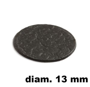 Immagine di tappi adesivi abs diam. mm. 13 nero  670 foglio 20 tappi                                                                                           