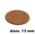 Immagine di tappi adesivi abs diam. mm. 13 nocciola 5483 foglio 20 tappi                                                                                           