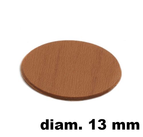 Immagine di tappi adesivi abs diam. mm. 13 nocciola 5483 foglio 20 tappi                                                                                           