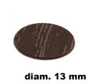 Immagine di tappi adesivi abs diam. mm. 13 noce  6074plr2 foglio 20 tappi                                                                                           