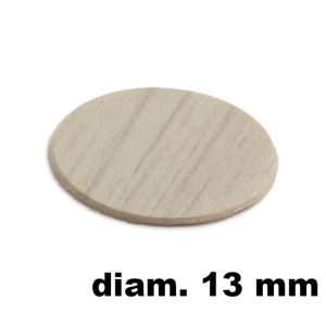 Immagine di tappi adesivi abs diam. mm. 13 olmo  4742 foglio 20 tappi                                                                                           