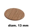 Immagine di tappi adesivi abs diam. mm. 13 olmo  4805 foglio 20 tappi                                                                                           