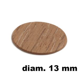 Immagine di tappi adesivi abs diam. mm. 13 olmo  4805 foglio 20 tappi                                                                                           