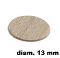 Immagine di tappi adesivi abs diam. mm. 13 olmo  d36 foglio 20 tappi                                                                                           
