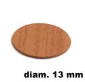 Immagine di tappi adesivi abs diam. mm. 13 pero  577 foglio 20 tappi                                                                                           