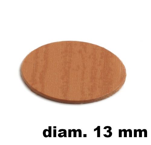 Immagine di tappi adesivi abs diam. mm. 13 pero  577 foglio 20 tappi                                                                                           