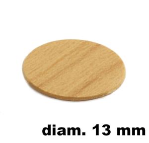 Immagine di tappi adesivi abs diam. mm. 13 pino  283 foglio 20 tappi                                                                                           