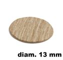 Immagine di tappi adesivi abs diam. mm. 13 rovere 40041 foglio 20 tappi                                                                                           