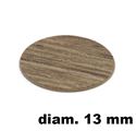 Immagine di tappi adesivi abs diam. mm. 13 rovere 40215plr2 foglio 20 tappi                                                                                           