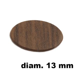 Immagine di tappi adesivi abs diam. mm. 13 rovere  4548 foglio 20 tappi                                                                                           
