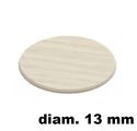 Immagine di tappi adesivi abs diam. mm. 13 rovere  4583plr2 foglio 20 tappi                                                                                           