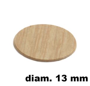 Immagine di tappi adesivi abs diam. mm. 13 rovere  4648 foglio 20 tappi                                                                                           