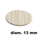 Immagine di tappi adesivi abs diam. mm. 13 rovere  4686 foglio 20 tappi                                                                                           