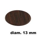 Immagine di tappi adesivi abs diam. mm. 13 rovere  4753 foglio 20 tappi                                                                                           