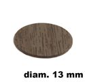 Immagine di tappi adesivi abs diam. mm. 13 rovere  4808 foglio 20 tappi                                                                                           